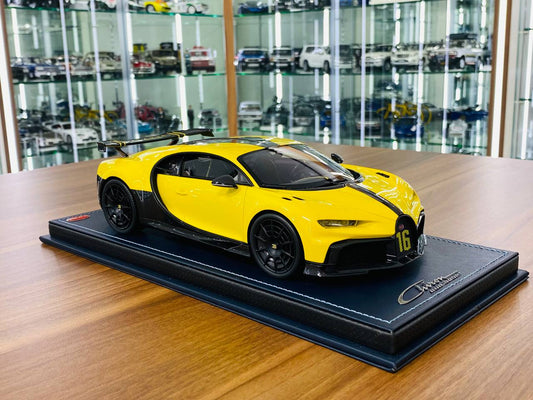 1/18 Resin Model - MR Collection Bugatti Chiron Super Sport 300+ in Launch Version Yellow, Limited to 399 Pieces