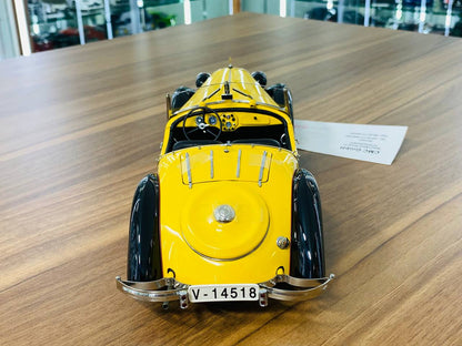 1/18 Diecast - CMC Audi Front 225 Roadster 1935 in Yellow/Black, Limited to 4000 Pieces