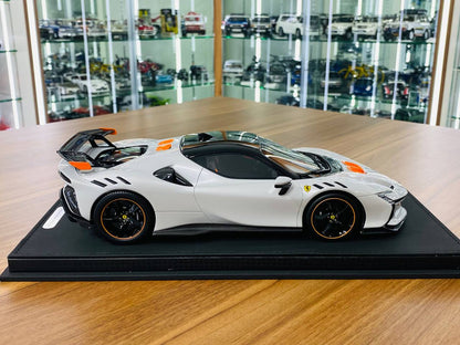 1/18 Resin Model - BBR Models Ferrari SF90 XX Stradale in Bianco Artico, Limited to 320 Pcs