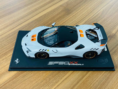 1/18 Resin Model - BBR Models Ferrari SF90 XX Stradale in Bianco Artico, Limited to 320 Pcs