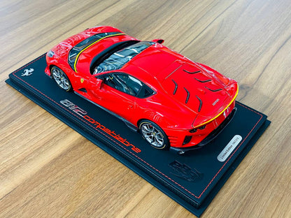 1/18 Resin Model - BBR Models Ferrari 812 Competizione 2021 in Rosso Corsa 322, Limited to 212 Pieces