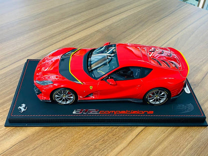 1/18 Resin Model - BBR Models Ferrari 812 Competizione 2021 in Rosso Corsa 322, Limited to 212 Pieces