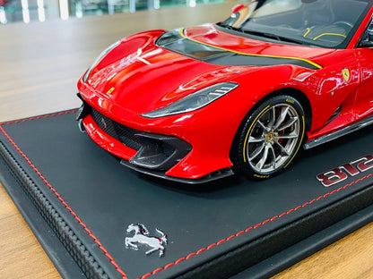 1/18 Resin Model - BBR Models Ferrari 812 Competizione 2021 in Rosso Corsa 322, Limited to 212 Pieces