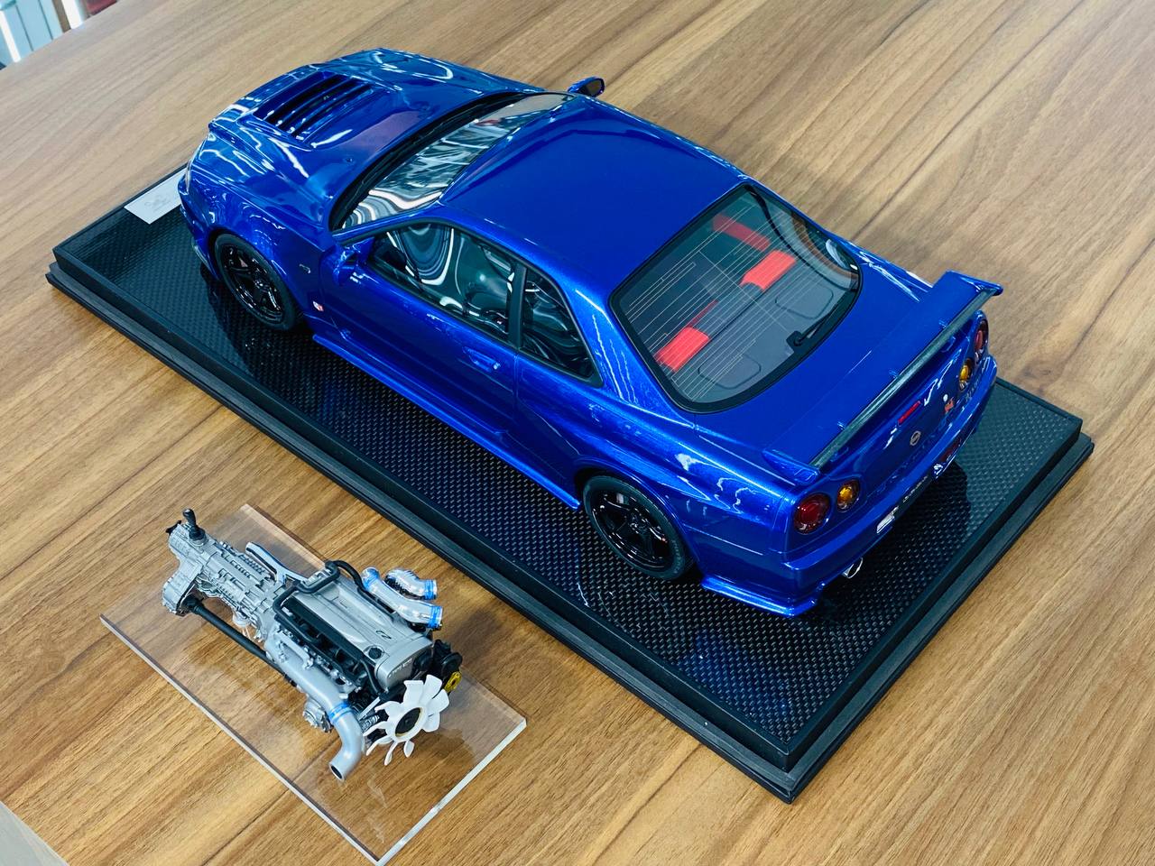 1/12 Resin Model - Motor Helix Nissan Skyline GT-R R34 Nismo Z-tune in Blue, Limited Edition (50 Pieces)