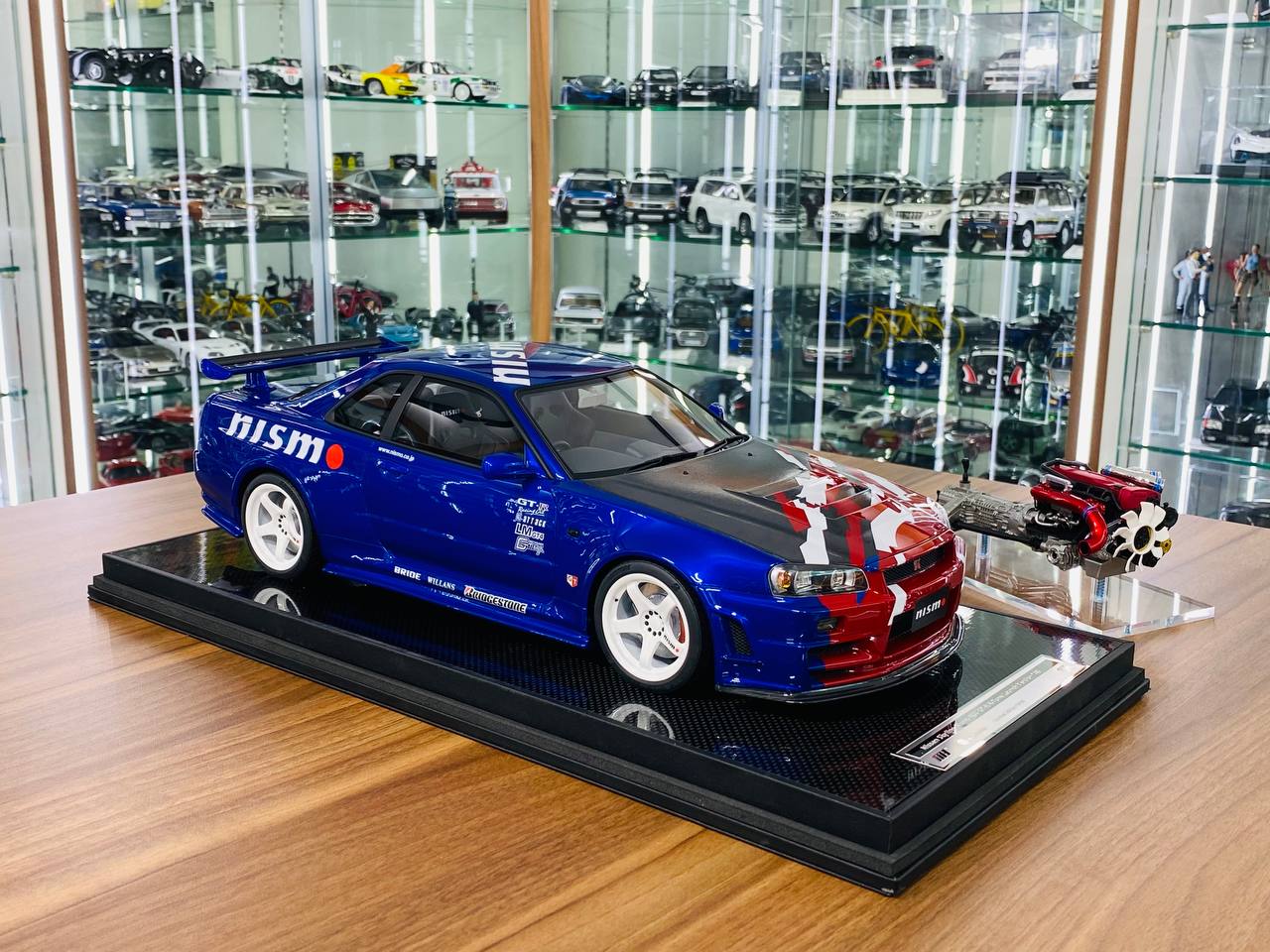 1/12 Resin Model - Motor Helix Nissan Skyline Nismo GT-R R34 R-tune Launch Version TAS in TAS 2000, Limited to 30 Pieces