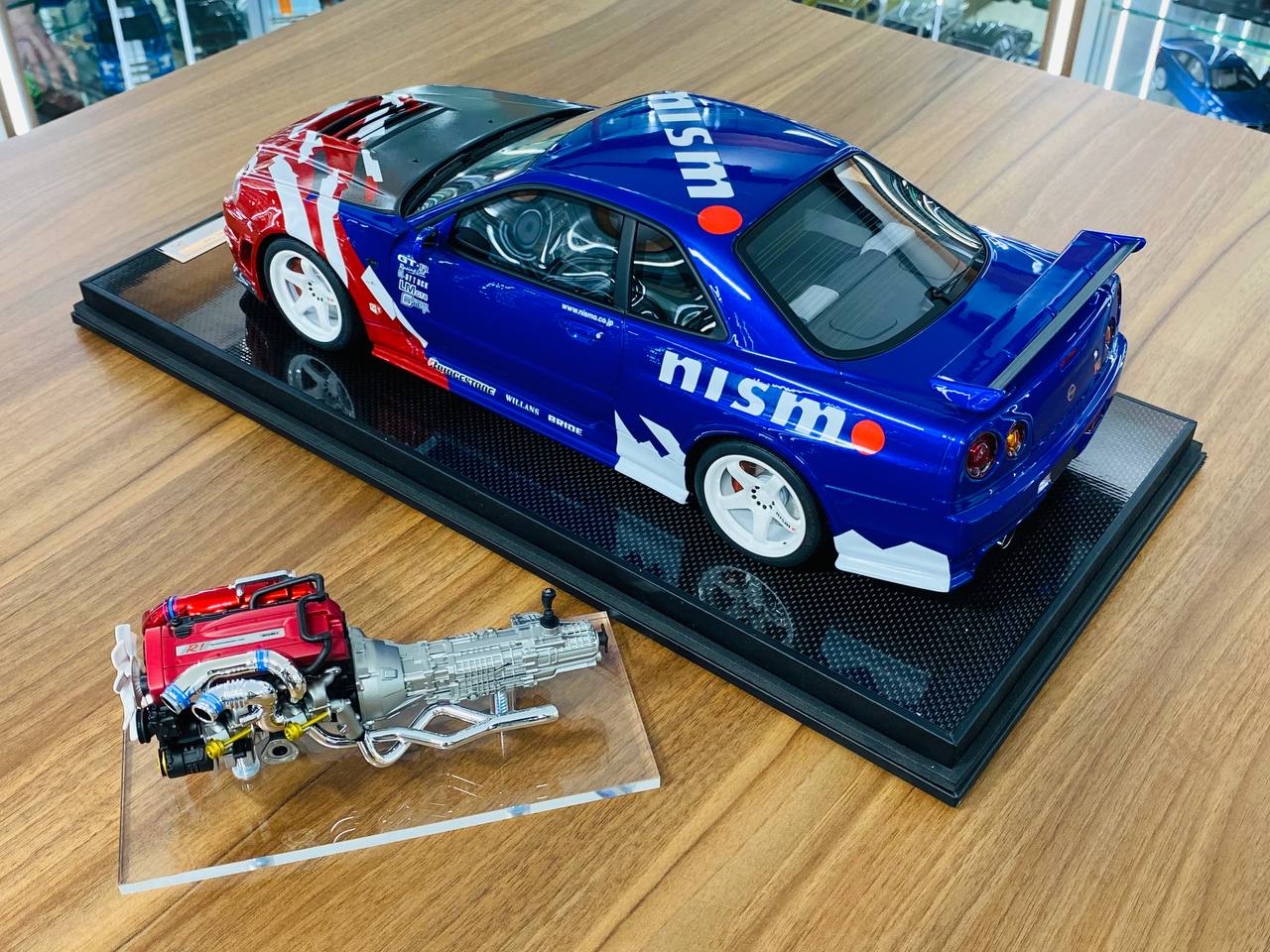 1/12 Resin Model - Motor Helix Nissan Skyline Nismo GT-R R34 R-tune Launch Version TAS in TAS 2000, Limited to 30 Pieces