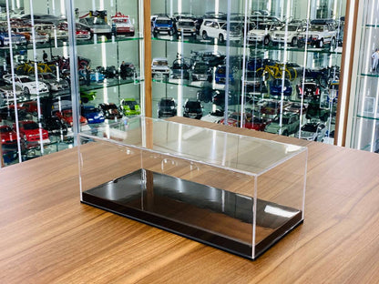 Premium Acrylic Display Case with Carbon Fiber Base - 12" x 15" x 32.3" | Perfect Size for Your Collectibles!