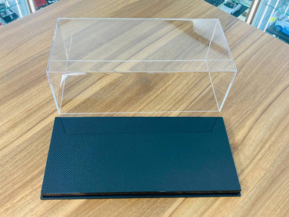 Premium Acrylic Display Case with Carbon Fiber Base - 12" x 15" x 32.3" | Perfect Size for Your Collectibles!