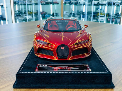 1/18 Resin H&H Bugatti Chiron Super Sport 300+ in Volcanic Red/Orange - Limited Edition