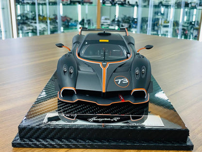 Exclusive VIP Model Pagani Huayra R #73 [ Resin matt black | Limited Edition ]