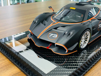 Exclusive VIP Model Pagani Huayra R #73 [ Resin matt black | Limited Edition ]