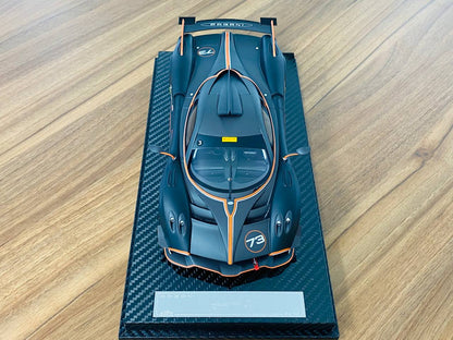 Exclusive VIP Model Pagani Huayra R #73 [ Resin matt black | Limited Edition ]