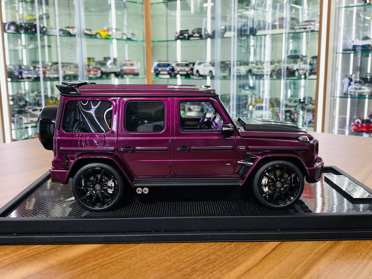 1/18 Resin Mercedes-Benz Brabus G800 G-Class  W463 2019 Purple - MotorHelix