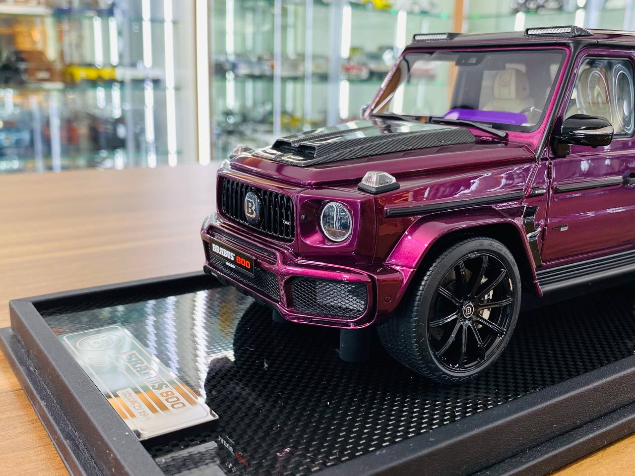 1/18 Resin Mercedes-Benz Brabus G800 G-Class  W463 2019 Purple - MotorHelix