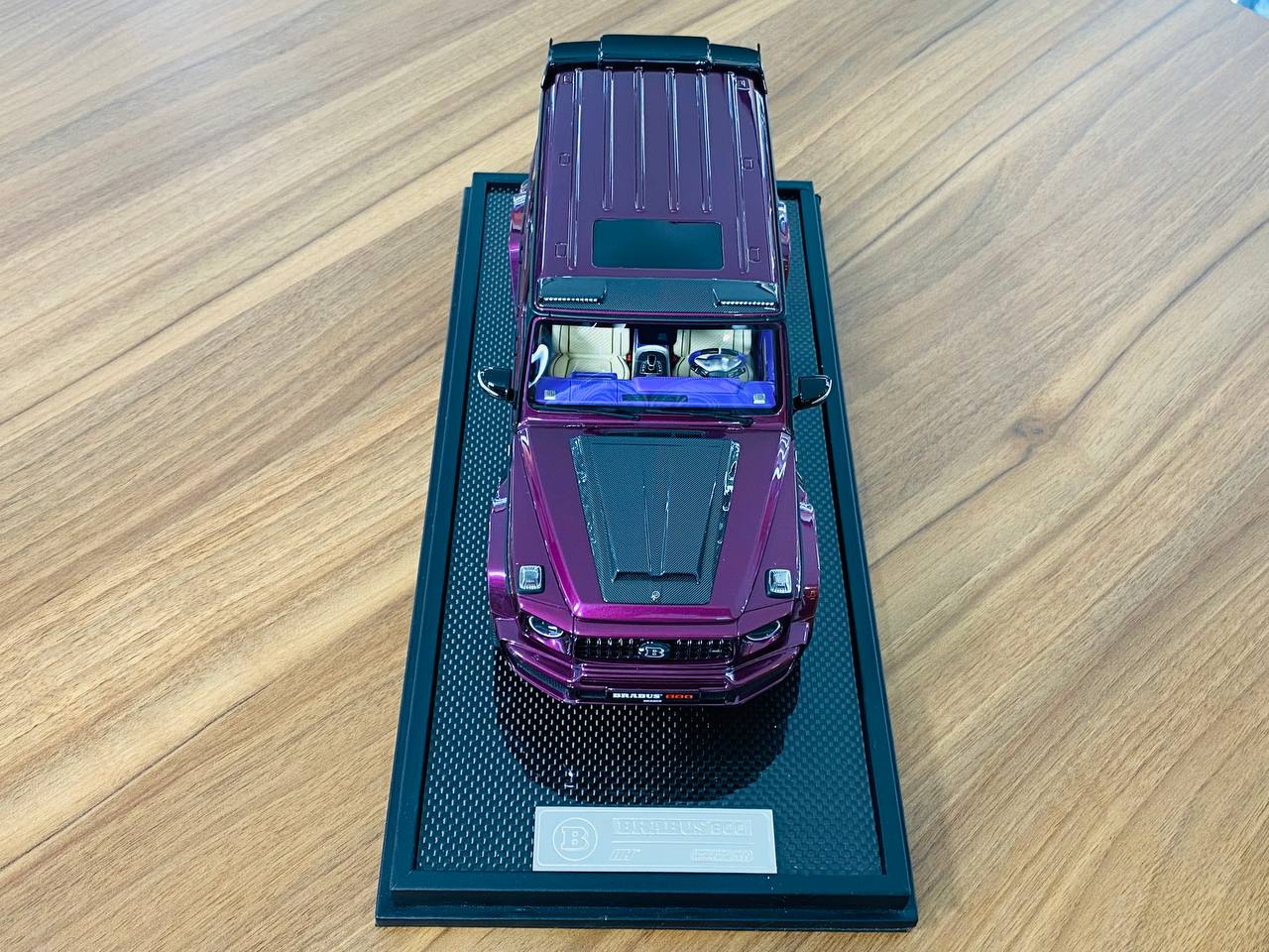 1/18 Resin Mercedes-Benz Brabus G800 G-Class  W463 2019 Purple - MotorHelix