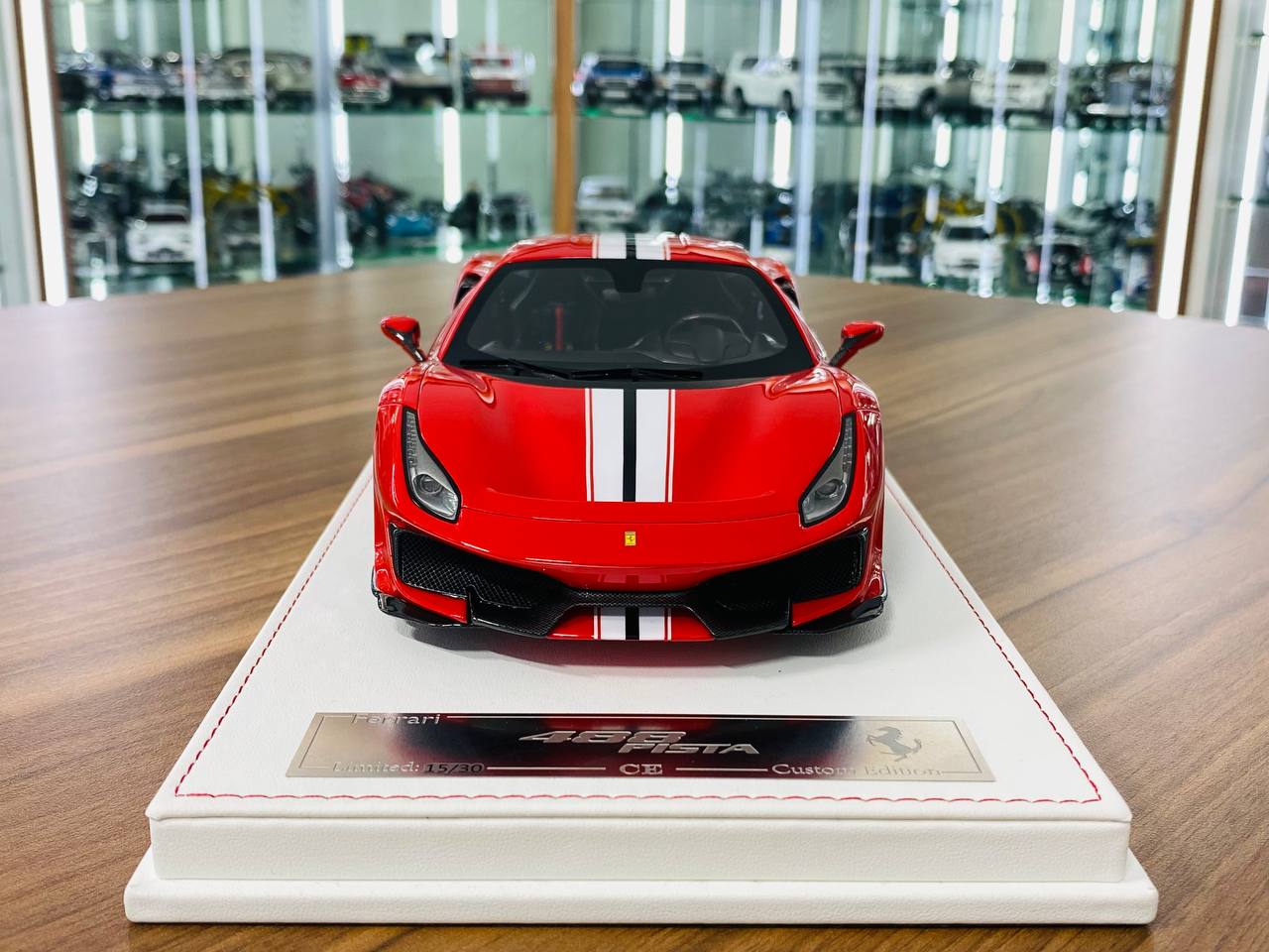 1/18 Resin Model by Makeup | Ferrari 488 Pista Japan Version in Red, Limited Edition of 30