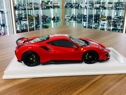 1/18 Resin Model by Makeup | Ferrari 488 Pista Japan Version in Red, Limited Edition of 30