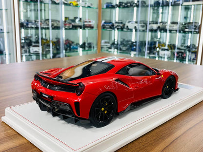 1/18 Resin Model by Makeup | Ferrari 488 Pista Japan Version in Red, Limited Edition of 30