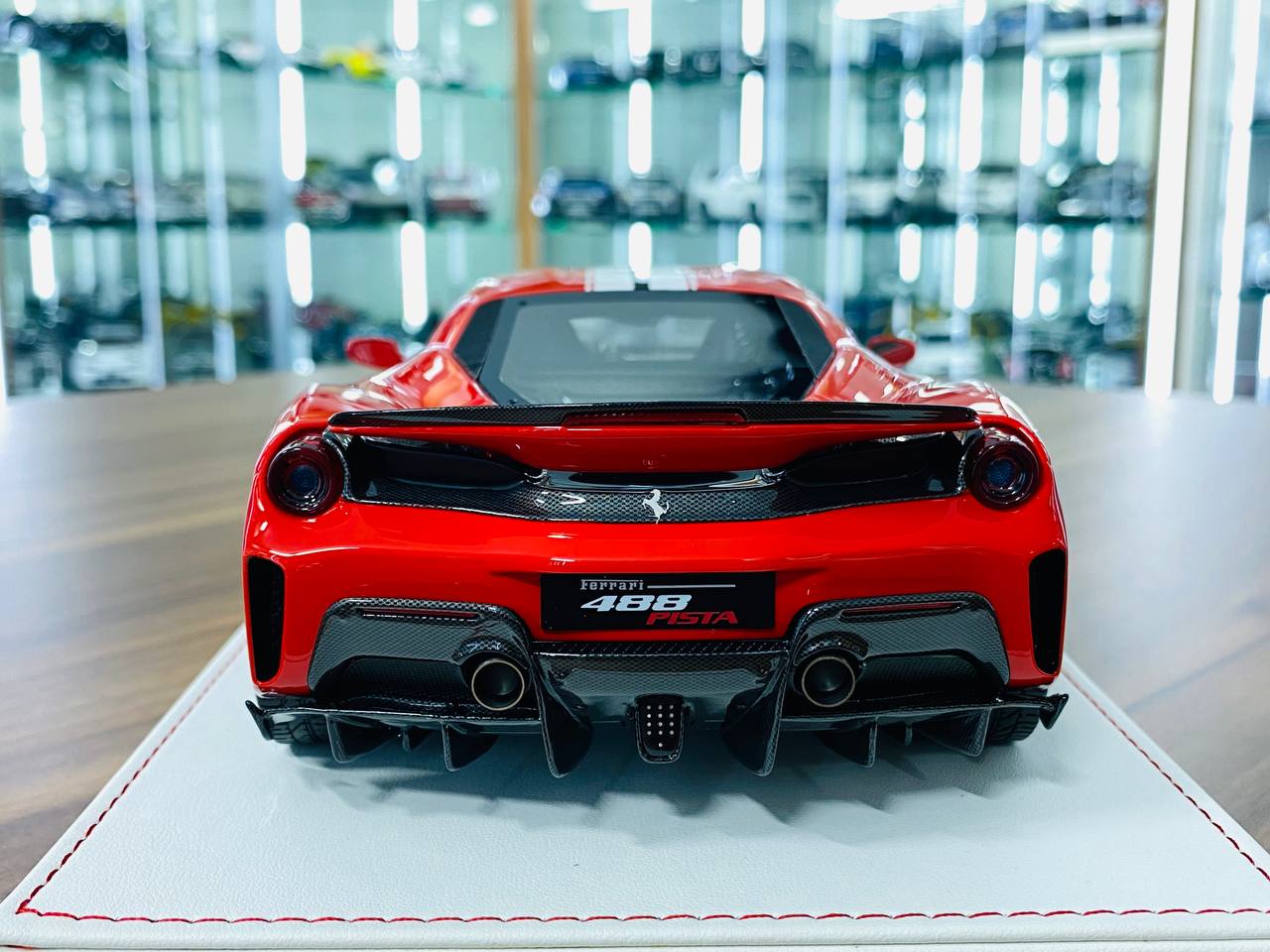 1/18 Resin Model by Makeup | Ferrari 488 Pista Japan Version in Red, Limited Edition of 30