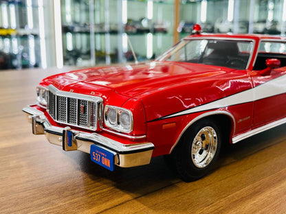 1/18 Resin Model - Greenlight Ford Gran Torino 1976 "Starsky & Hutch" in Red, Limited Edition