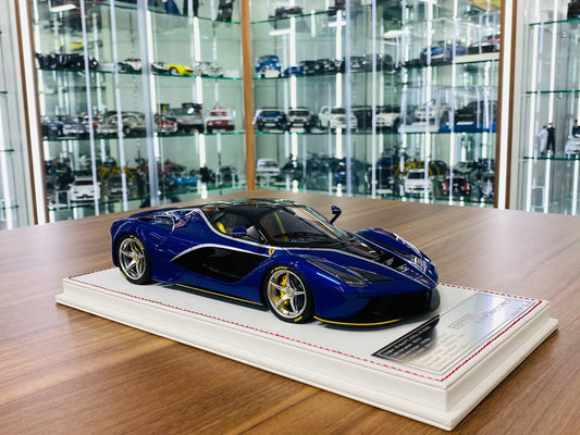 1/18 Resin Model - Davis & Giovanni Ferrari LaFerrari (Metallic Blue/Black Roof)