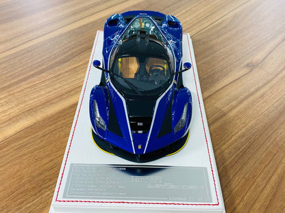 1/18 Resin Model - Davis & Giovanni Ferrari LaFerrari (Metallic Blue/Black Roof)