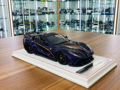 1/18 Resin Model - Davis & Giovanni Ferrari 812 N-Largo (Viola Hong Kong/Yellow Accents)