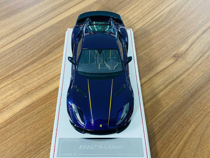 1/18 Resin Model - Davis & Giovanni Ferrari 812 N-Largo (Viola Hong Kong/Yellow Accents)