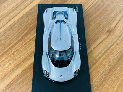 1/18 Resin Spark Model Porsche 919 Street Rhodiumsilber Silver