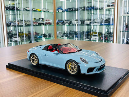 1/18 Resin GT Spirit - Porsche 911 (991.2) Speedster 2019 Meissen Blue Limited Edition 999 pcs