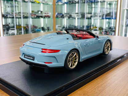 1/18 Resin GT Spirit - Porsche 911 (991.2) Speedster 2019 Meissen Blue Limited Edition 999 pcs