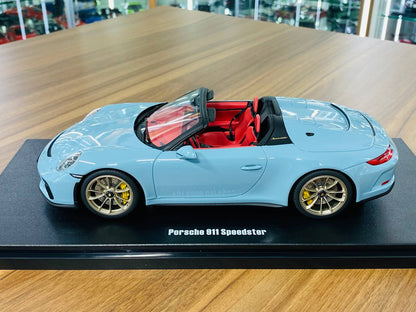 1/18 Resin GT Spirit - Porsche 911 (991.2) Speedster 2019 Meissen Blue Limited Edition 999 pcs