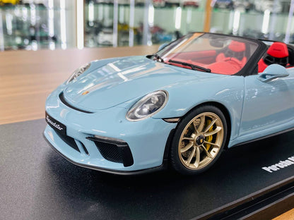 1/18 Resin GT Spirit - Porsche 911 (991.2) Speedster 2019 Meissen Blue Limited Edition 999 pcs