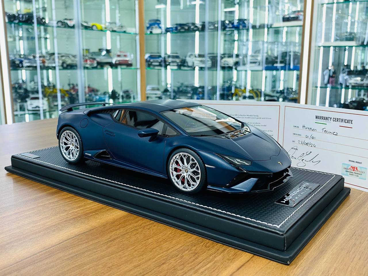 1/18 Resin MR Collection  - Lamborghini Huracan TECNICA Blue Limited Edition 1 of 1