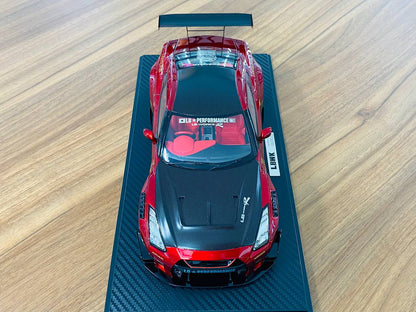 1/18 resin model Ignition Model  Nissan GT-R R35 LBWK red / black