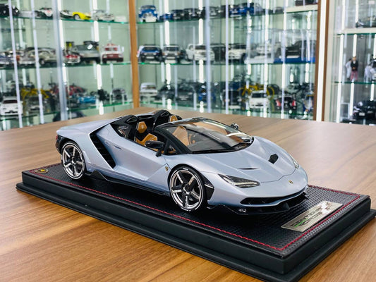 1/18 resin MR Collection Lamborghini Centanario Roadster argento Centanario (blue) Limited EditionEdition