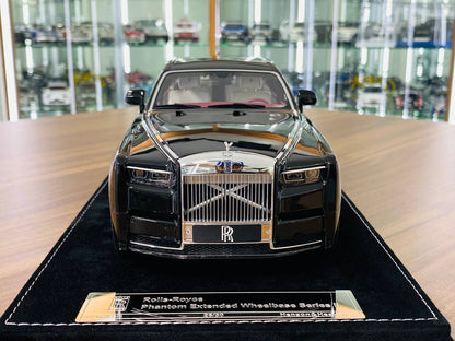 1/18 Resin H&H Rolls Royce Phantom Extended Wheelbase Series II in Diamond Black