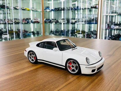 1/18 Diecast Model Almost Real Porsche RUF SCR 2018 - White - Full Opening