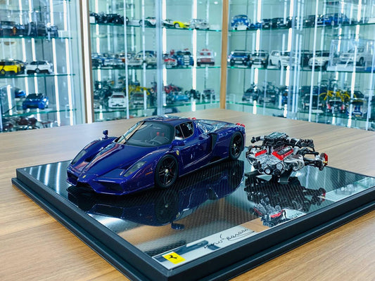 1/18 Resin Model General Models Ferrari Enzo with Engine - Purple Carbon Fiber - Limited 20 Units