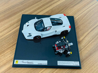 1/18 Resin Model General Models Ferrari Enzo with Engine - Pearl White - Limited 20 Units