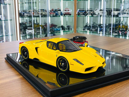 1/18 Resin Model General Models Ferrari Enzo with Engine - Yellow - Limited 20 Units