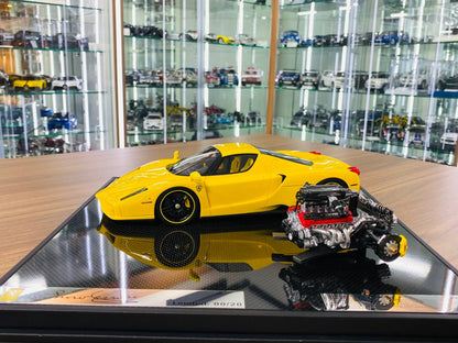 1/18 Resin Model General Models Ferrari Enzo with Engine - Yellow - Limited 20 Units