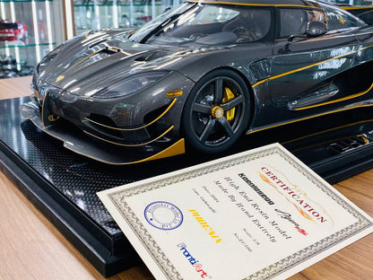 1/8 Resin FrontiArt Koenigsegg Agera PHOENIX - Full Carbon Fiber/Gold - Limited 100 pcs