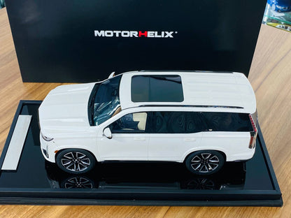 1/18 Resin Cadillac Escalade Sport Platinum 2022 White Model car by Motorhelix