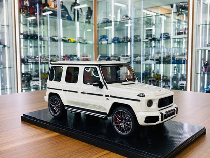 1/18 Diecast Mercedes Benz AMG G63 White GT Spirit Scale Model Car