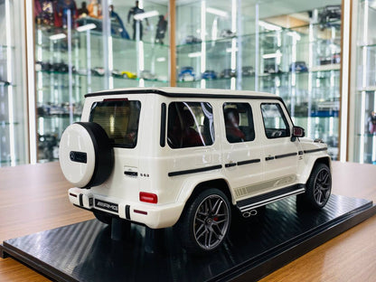 1/18 Diecast Mercedes Benz AMG G63 White GT Spirit Scale Model Car