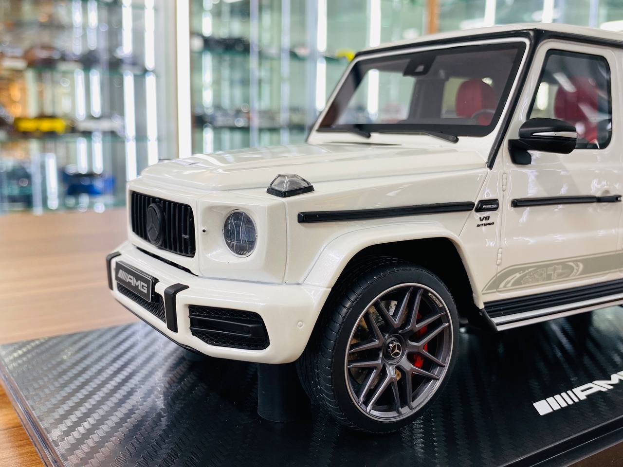 1/18 Diecast Mercedes Benz AMG G63 White GT Spirit Scale Model Car