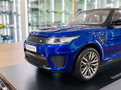 1/18 Diecast Land Rover Range Rover Sport SVR Blue Kyosho Scale Model Car