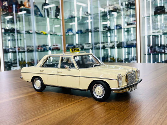 1/18 Diecast Mercedes-Benz 200 Taxi Beige Norev Scale Model Car