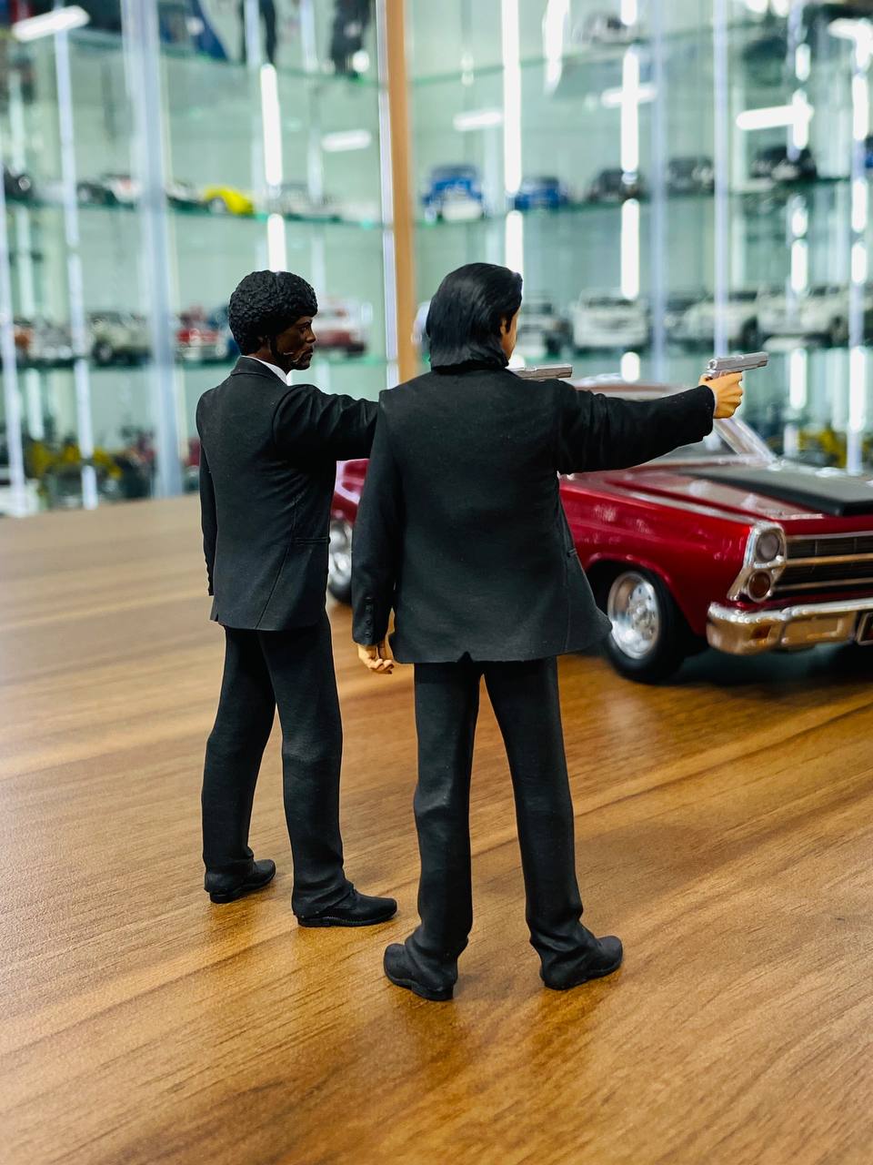 1/18 Scale Figure (Hand Made / Painted) Pulp Fiction Vincent & Kerr ( Set of 2 characters )